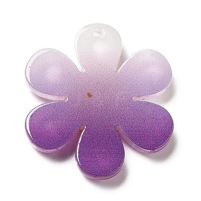 Gradient Color Transparent Acrylic Pendants OACR-H004-01C-1