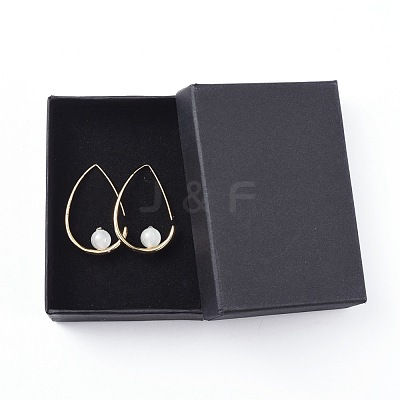 Natural White Moonstone Dangle Earrings EJEW-JE03593-02-1