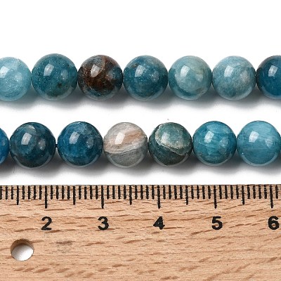 Natural Apatite Beads Strands G-F674-04-8mm-1