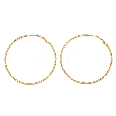 304 Stainless Steel Big Hoop Earrings with 316 Surgical Stainless Steel Pins for Women SA-CBAB549-01G-1