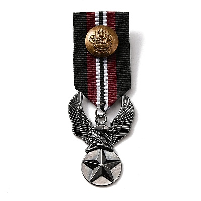 Retro British Preppy Style Alloy with Iron Pendant Lapel Pins FIND-WH0120-33E-1