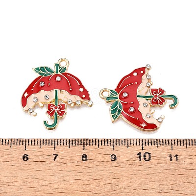 Rack Plating Alloy Enamel Pendants ENAM-N056-424-1