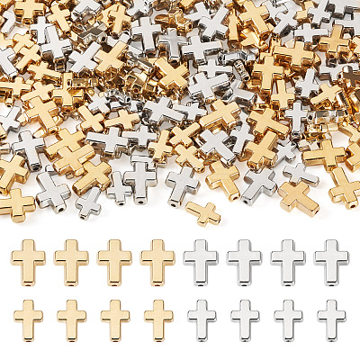 300Pcs 4 Styles CCB Plastic Beads CCB-TA0001-15-1