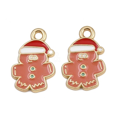 Christmas Themes Alloy Enamel Pendants ENAM-Z023-01G-11-1