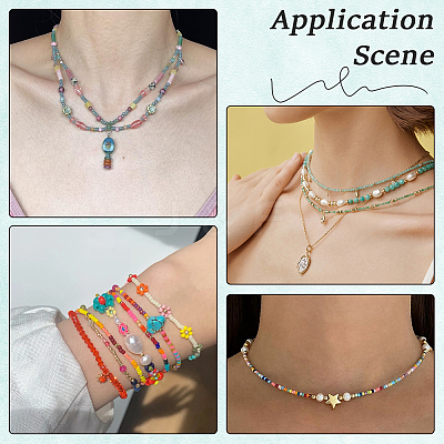 3 Strands Imitation Jade Glass Beads GLAA-PA0001-36A-01-1