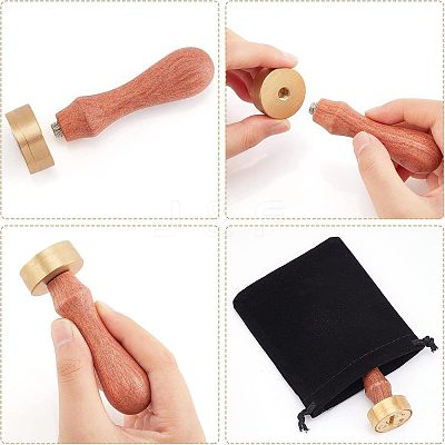 1Pc Brass Stamp Head DIY-OC0008-66J-1