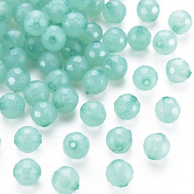 Transparent Acrylic Beads TACR-S154-62E-02-1
