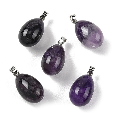 Natural Amethyst Pendants GG-K002-08A-18-1
