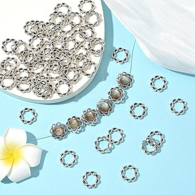 60Pcs Alloy Bead Frame FIND-YW0008-76-1