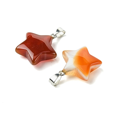 Natural Red Agate Pendants GG-K002-10C-1