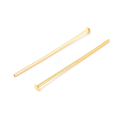 Brass Flat Head Pins KK-F824-114B-G-1