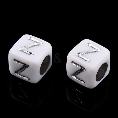 Plating Acrylic Beads SACR-S297-08-1