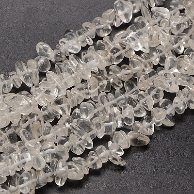 Natural Quartz Crystal Chips Beads Strands G-P030-01-1