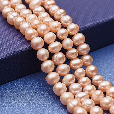 Natural Cultured Freshwater Pearl Beads Strands PEAR-P060-22B-1