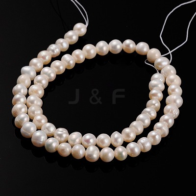 Natural Cultured Freshwater Pearl Beads Strands PEAR-E002-26-01-1