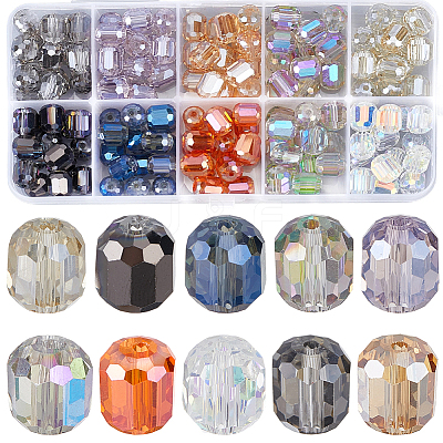 150Pcs 10 Colors Electroplate Glass Beads Strands GLAA-PA0001-66-1