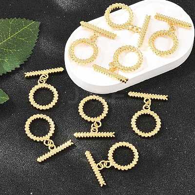 SHEGRACE Brass Toggle Clasps XGR0124G-135G-1