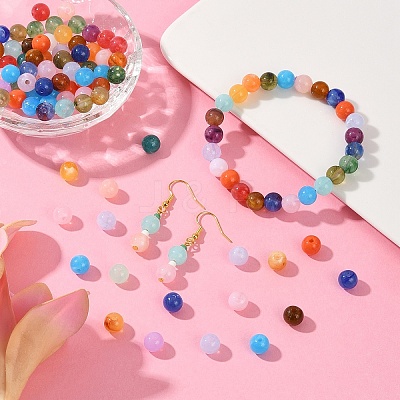 170Pcs Round Imitation Gemstone Acrylic Beads OACR-YW0002-16-1