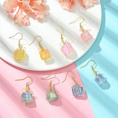 4 Pairs Natural Quartz Dangle Earrings for Women EJEW-TA00561-1