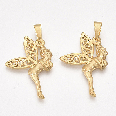 304 Stainless Steel Pendants X-STAS-T045-33G-1