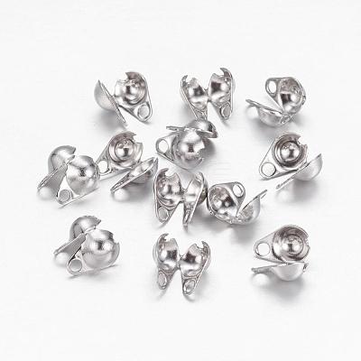 Tarnish Resistant 304 Stainless Steel Bead Tips STAS-E129-01P-1