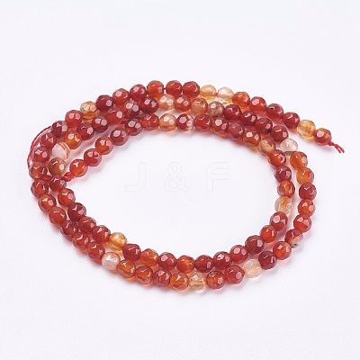 Natural Agate Beads Strands G-P365-07-4mm-1