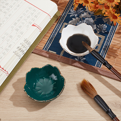 2Pcs 2 Colors Porcelain Brush Holder OFST-PH0001-06A-1