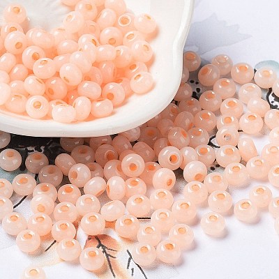 Imitation Jade 3/0 Glass Seed Beads SEED-Z001-A-A08-1