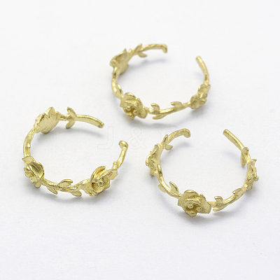 Brass Cuff Finger Ring Settings X-KK-F721-180C-RS-1