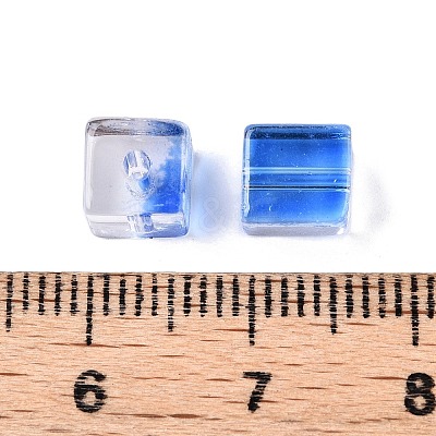 Baking Paint Transparent Glass Beads DGLA-N005-01A-02-1