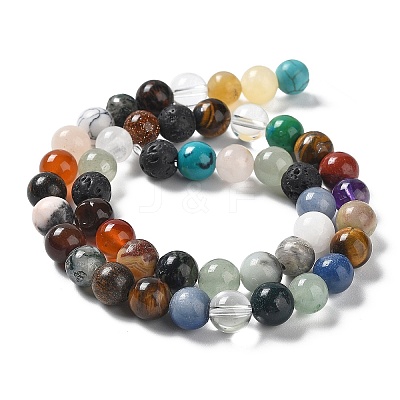 15 inch Round Gemstone Strands GSR4mmC170-1