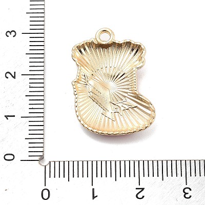 Christmas Theme Alloy Enamel Pendants ENAM-D060-04E-1