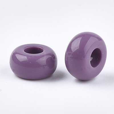Opaque Acrylic European Beads SACR-T344-06E-1