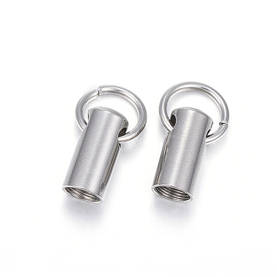 Tarnish Resistant 201 Stainless Steel Cord Ends STAS-E120-02-4mm-1