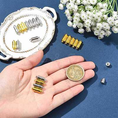 10 Bags Brass Magnetic Clasps with Loops KK-FS0002-02P-1