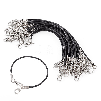 30Pcs Korean Waxed Polyester Cord Bracelet Making YC-TADJ0001-02F-1