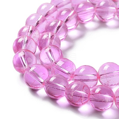 Drawbench Transparent Glass Beads Strands GLAD-Q012-10mm-03-1