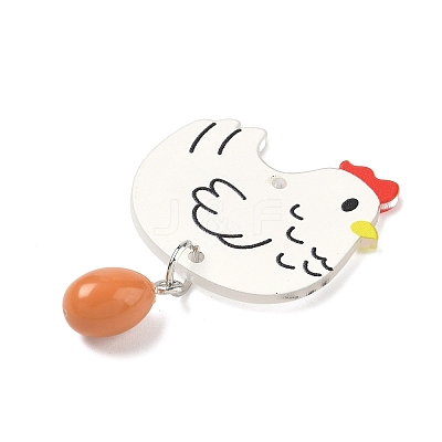 Printed Acrylic Pendants OACR-G059-01B-1