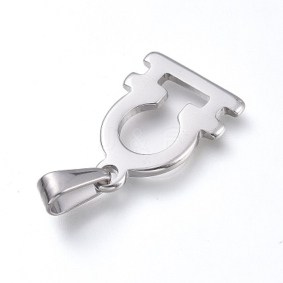 Non-Tarnish 304 Stainless Steel Pendants LS-STAS-L210-06A-P-01-1