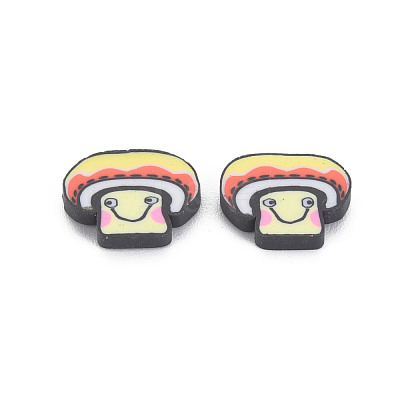 Autumn Theme Handmade Polymer Clay Cabochons CLAY-N006-104-1
