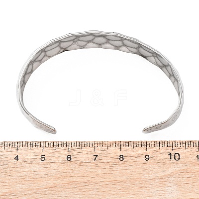 316 Surgical Stainless Steel Cuff Bangles BJEW-C142-04P-1
