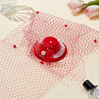 Polyester Bridal Veils DIY-WH0622-071C-1