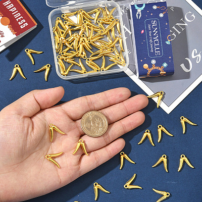 60Pcs Tibetan Style Alloy Pendants FIND-SC0019-36G-1