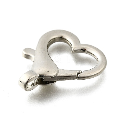 Heart Alloy Lobster Claw Clasps FIND-Q003-03P-1