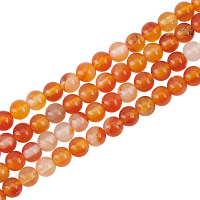 2 Strands Natural Carnelian Beads Strands G-OC0004-99-1