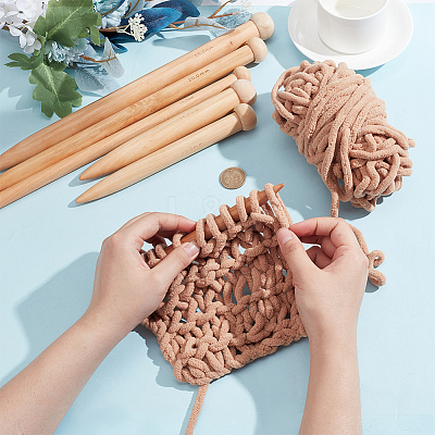 6Pcs Bamboo Circular Knitting Needles DIY-NB0010-87-1