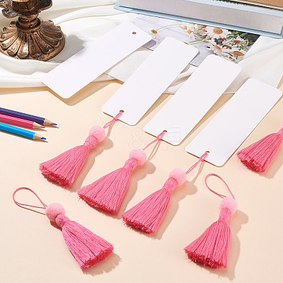 6Pcs Blank Kraft Paper Bookmark AJEW-TADJ0001-31B-1