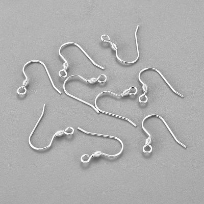 304 Stainless Steel Earring Hooks X-STAS-H436-04S-1