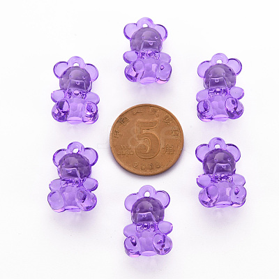 Transparent Acrylic Pendants TACR-S151-01B-747-1