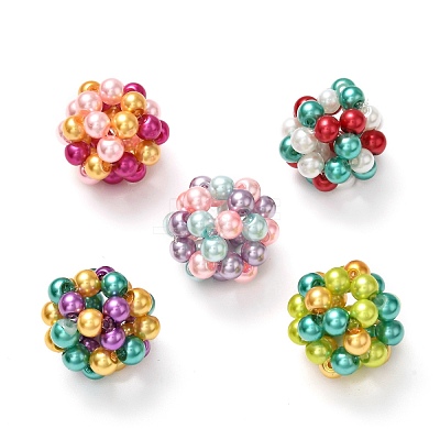 Round Woven Beads HY-JF-4MM-M2-1